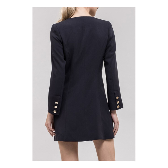 Women's Princess Seam Jacket - Navy - S - Picture 2 of 3